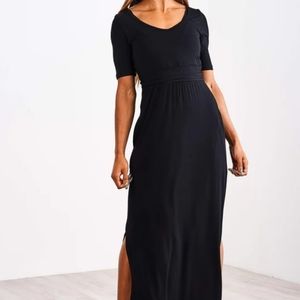 Latched Mama Starlet Maxi Dress Black